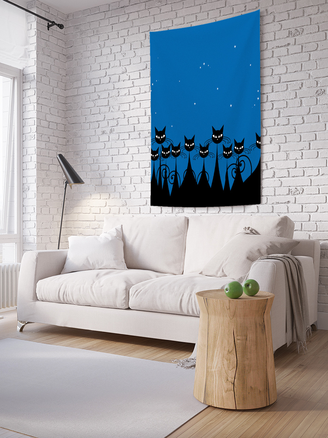 

Вертикальное фотопанно на стену JoyArty Ночные коты 150x200 см, Ночные коты