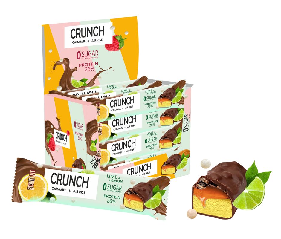 

Протеиновый батончик BEAUTY.FIT CRUNCH без сахара 20x40г Лимон