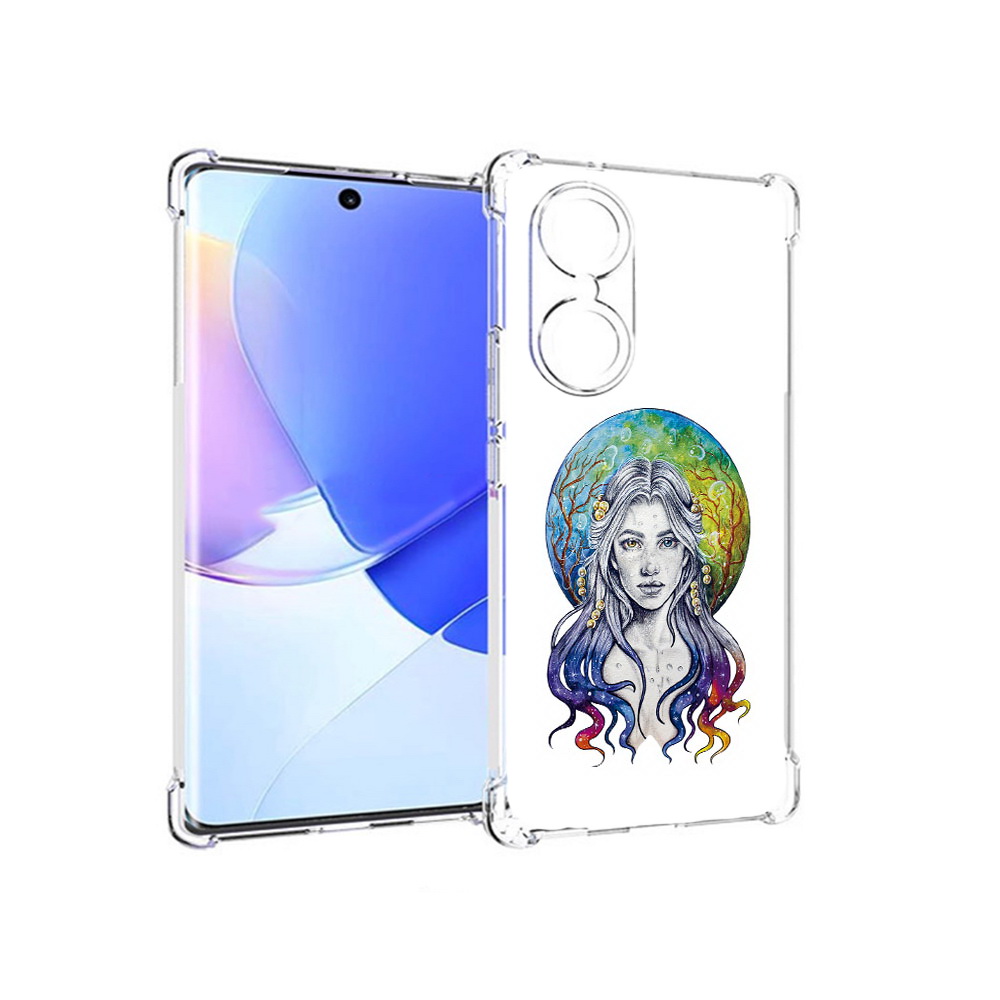 

Чехол MyPads Tocco для Honor 60 девушка с красивыми волосами, Прозрачный, Tocco