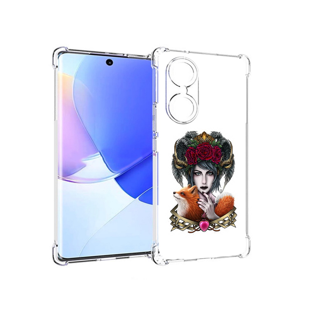 

Чехол MyPads Tocco для Honor 60 девушка с лисой, Прозрачный, Tocco
