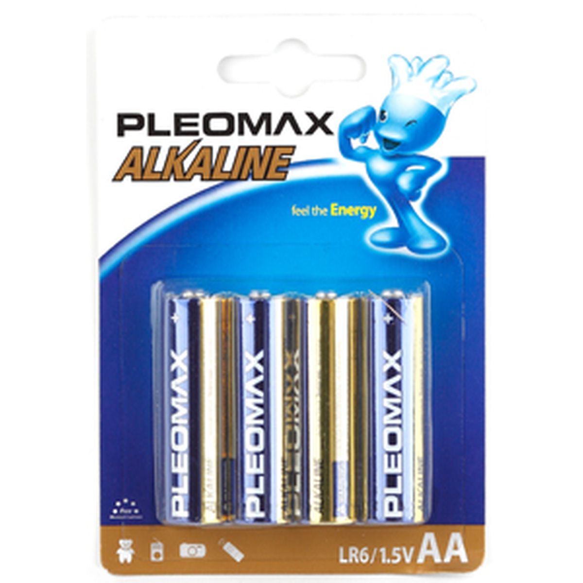 Элемент питания Pleomax LR14/343 BL2, комплект 4 батарейки (2 упак. х 2шт.)