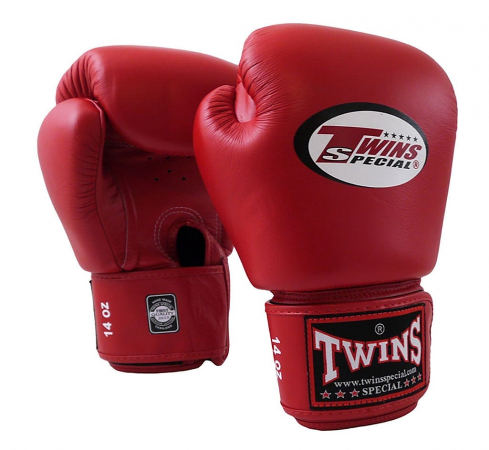 Перчатки боксерские Twins BGVL-3 красные, 12 унций