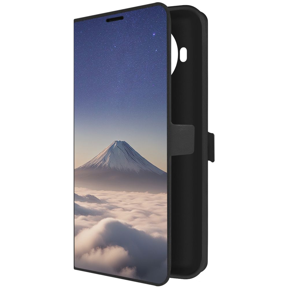 

Чехол-книжка Krutoff Eco Book для Xiaomi Mi 10T Lite Япония, Фудзияма (черный)