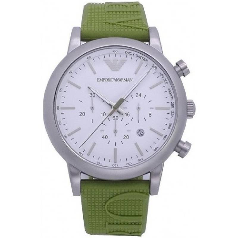 

Наручные часы мужские Emporio Armani AR11022 зеленые, AR11022