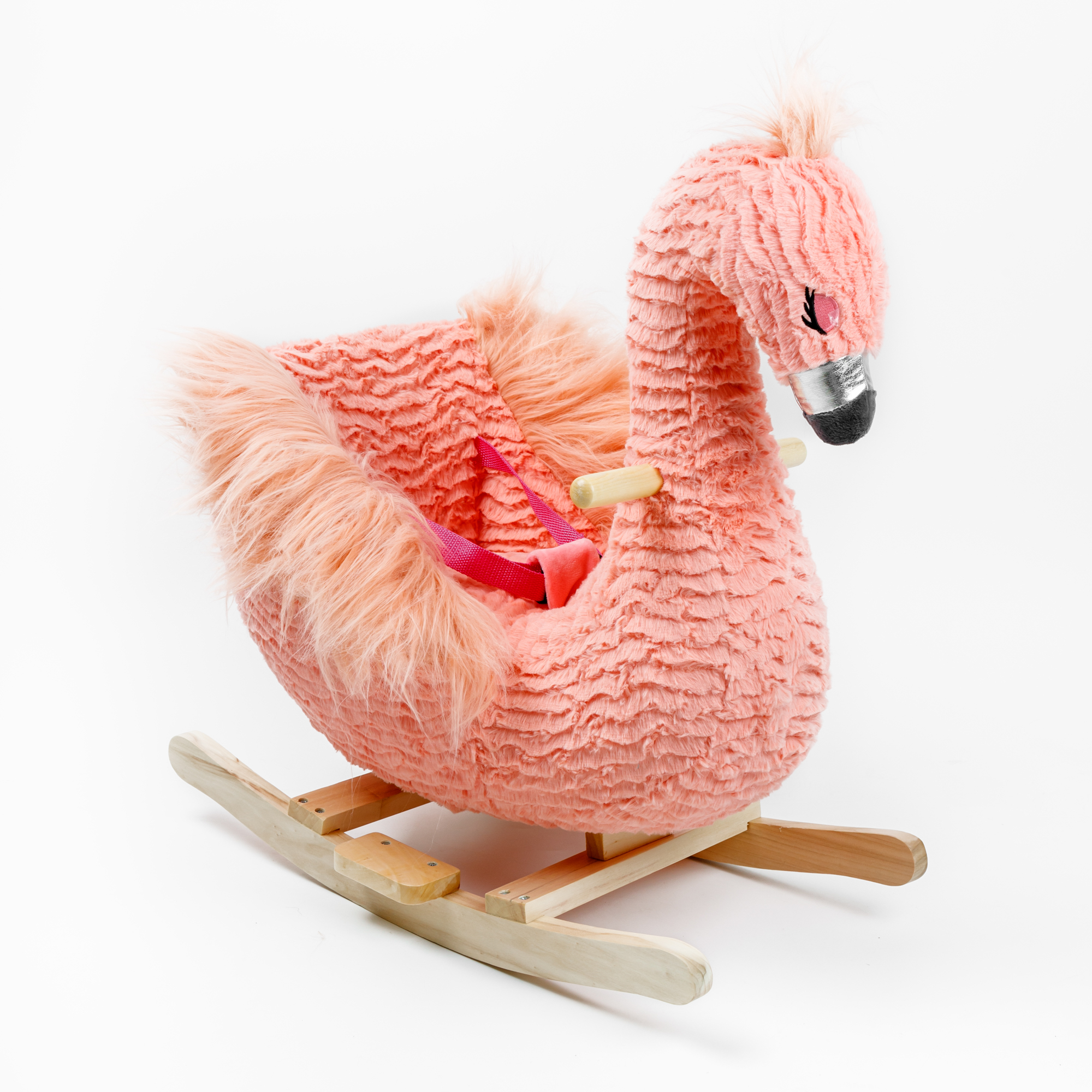 фото Качалка фламинго amarobaby flamingo, розовый, 59х35х66 см.