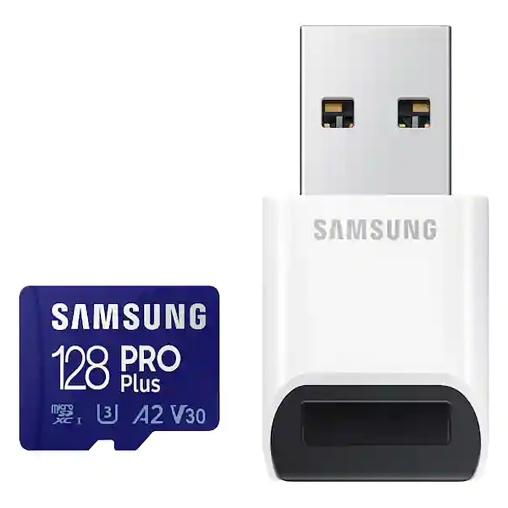 Карта памяти Samsung PRO Plus microSDXC 128GB с картридером MB-MD128KB