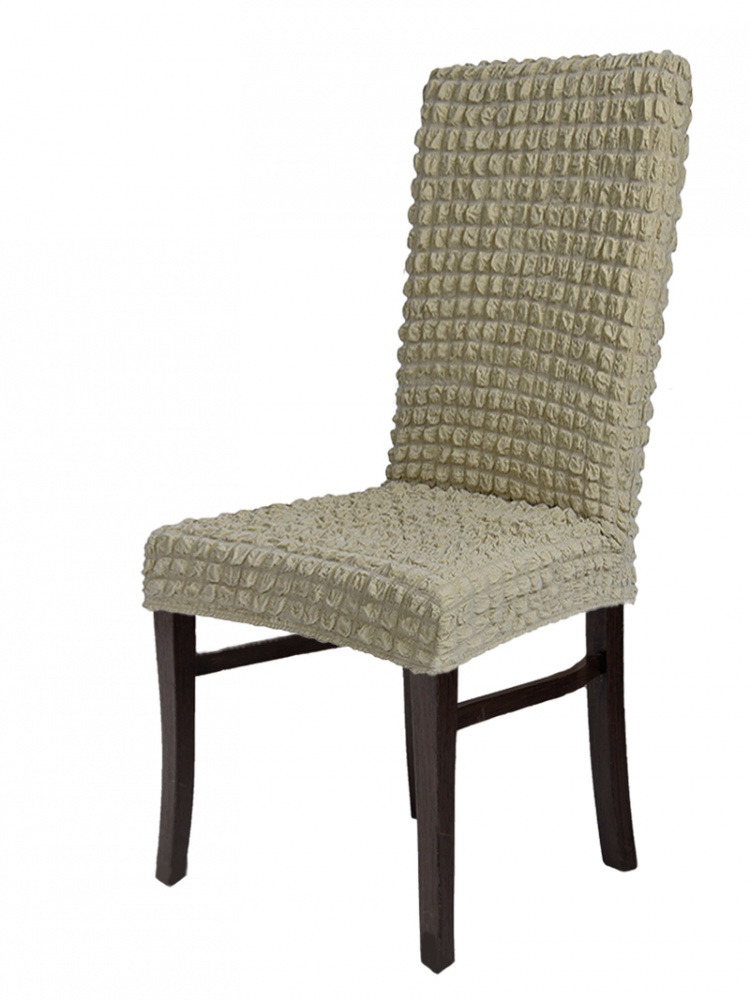 фото Чехол на стул без оборки venera, цвет светло-бежевый, 1 предмет