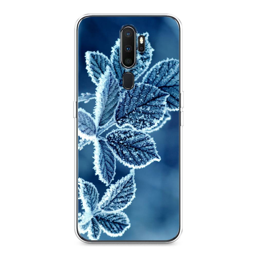 

Чехол на Oppo A5 "Зима 6", Голубой;белый, 251350-2