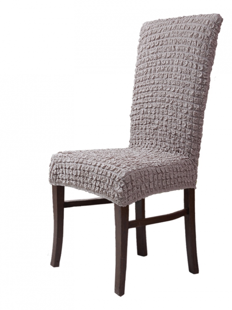 фото Чехол на стул без оборки venera, цвет тускло-сиреневый, 1 предмет
