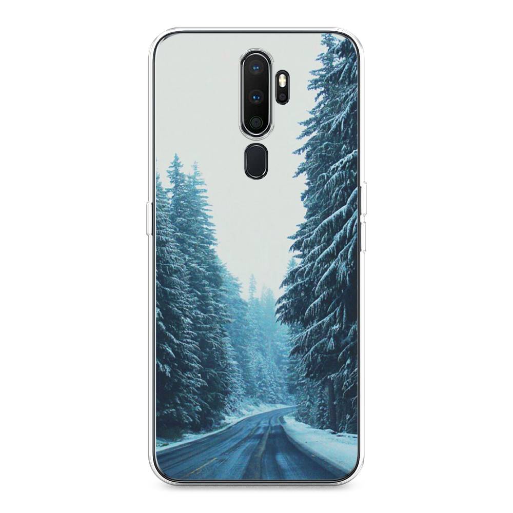 

Чехол на Oppo A5 "Зима 9", Бежевый;голубой;черный, 251350-2