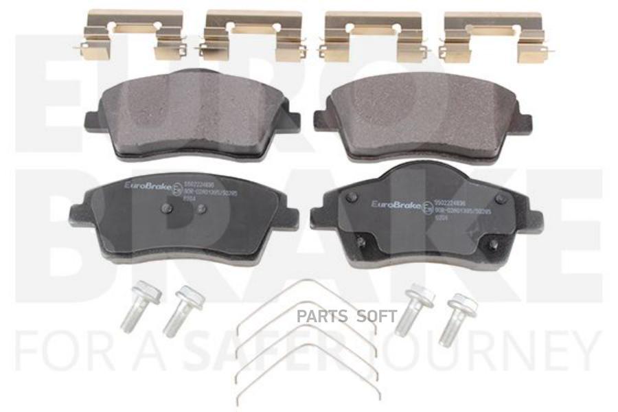 Тормозные колодки EUROBRAKE передние 5502224836