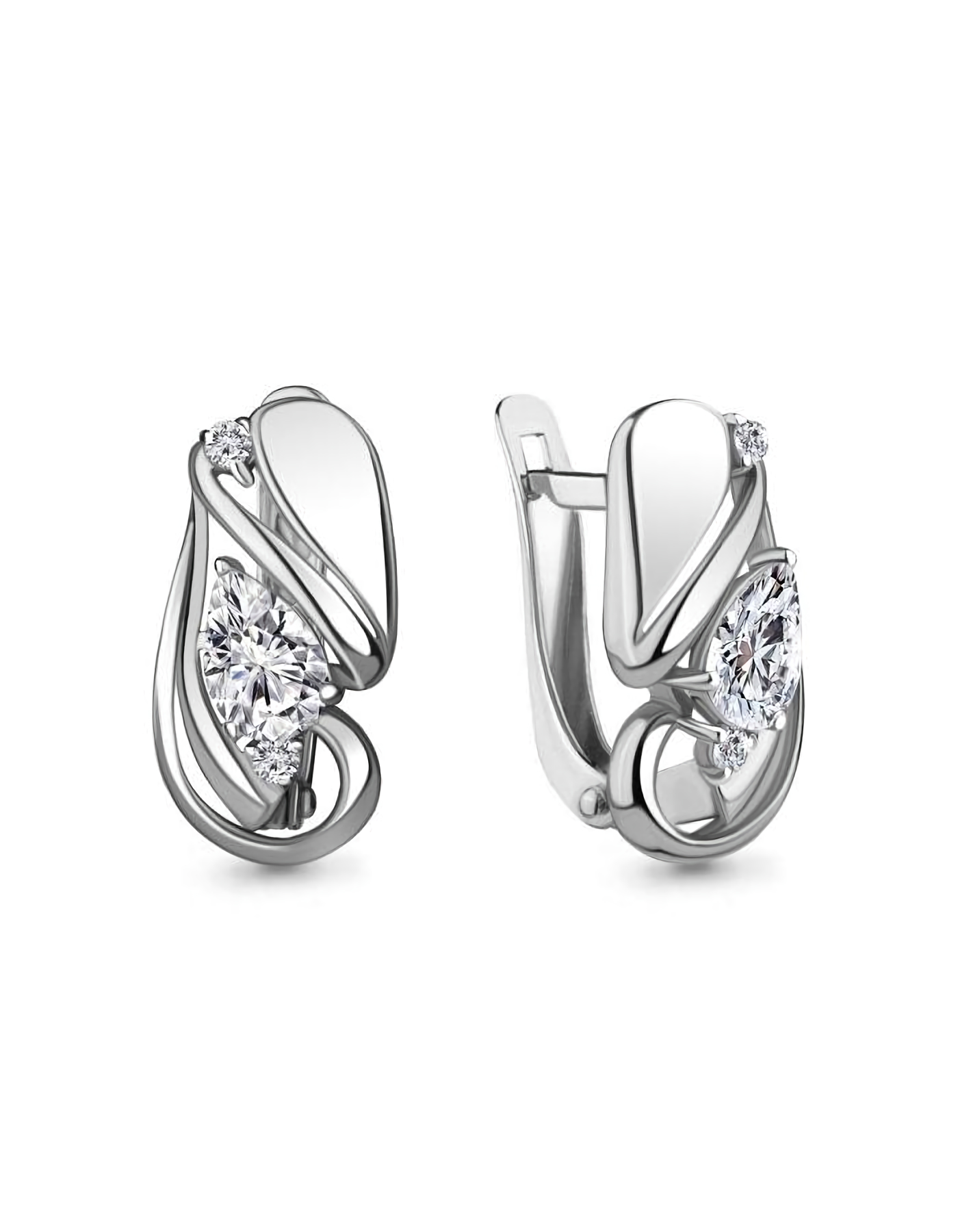 

Серьги из серебра TEO MAORI 849308А.5, фианит, 849308А.5