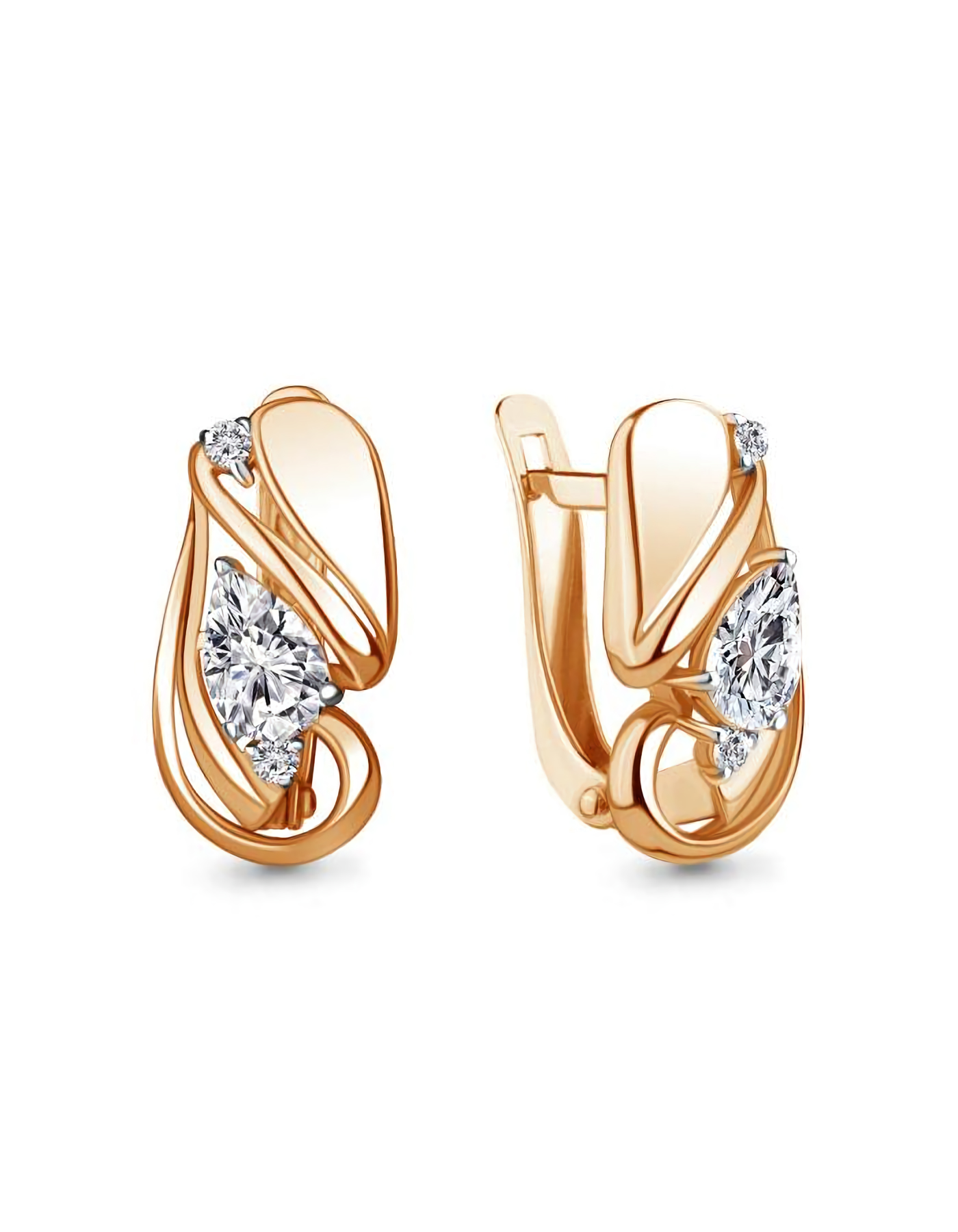

Серьги из серебра TEO MAORI 849308А.6, фианит, 849308А.6
