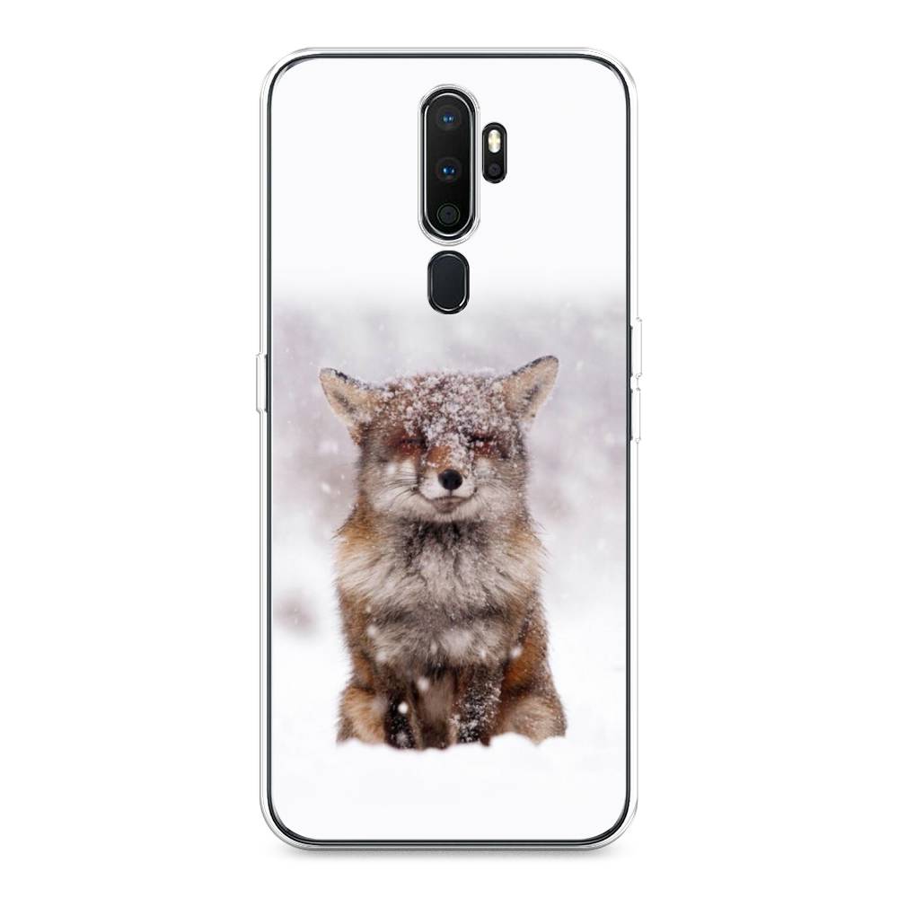 

Чехол на Oppo A5 "Зимняя лиса", Белый;серый;коричневый, 251350-1