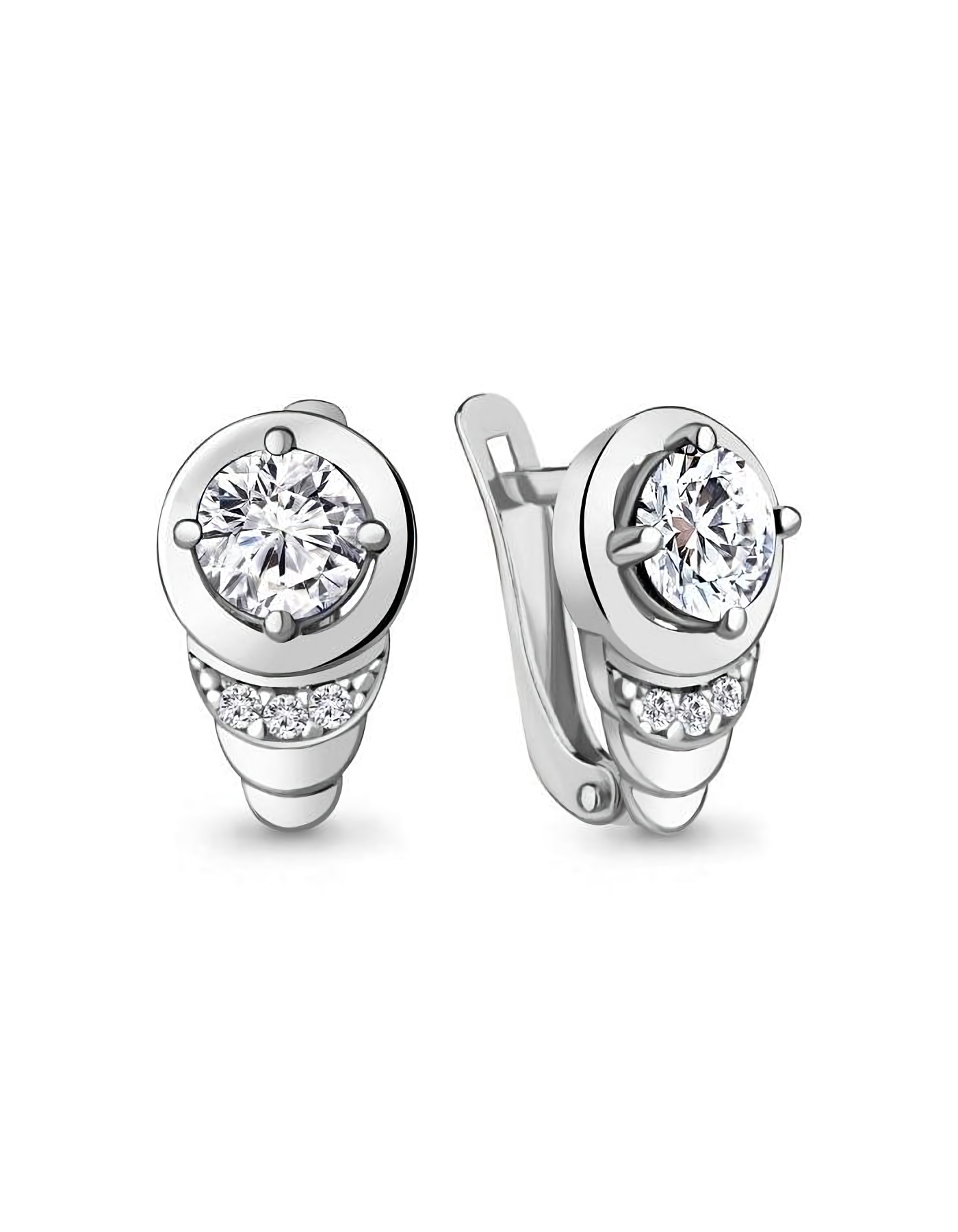 

Серьги из серебра TEO MAORI 849369А.5, фианит, 849369А.5