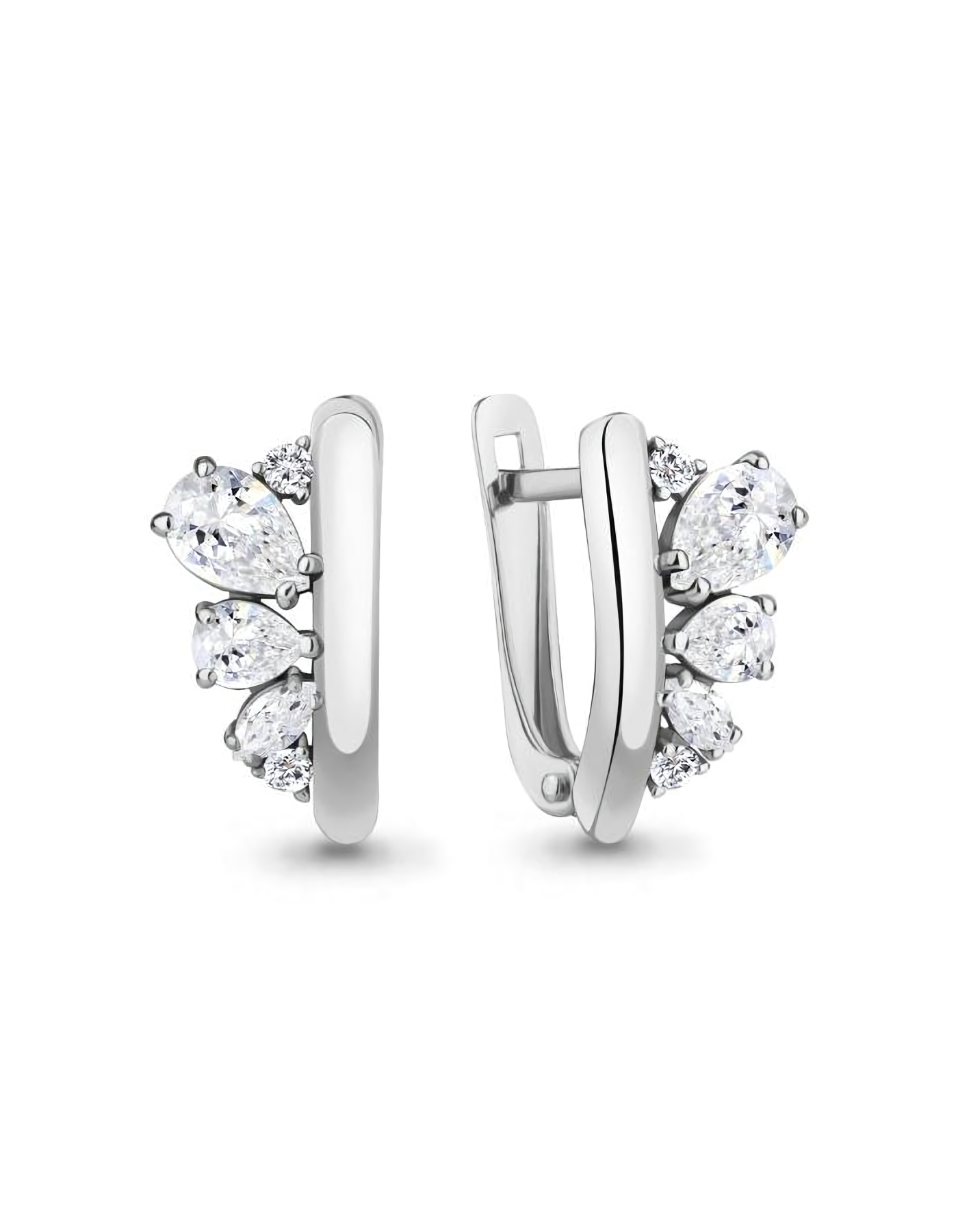

Серьги из серебра TEO MAORI 849374А.5, фианит, 849374А.5