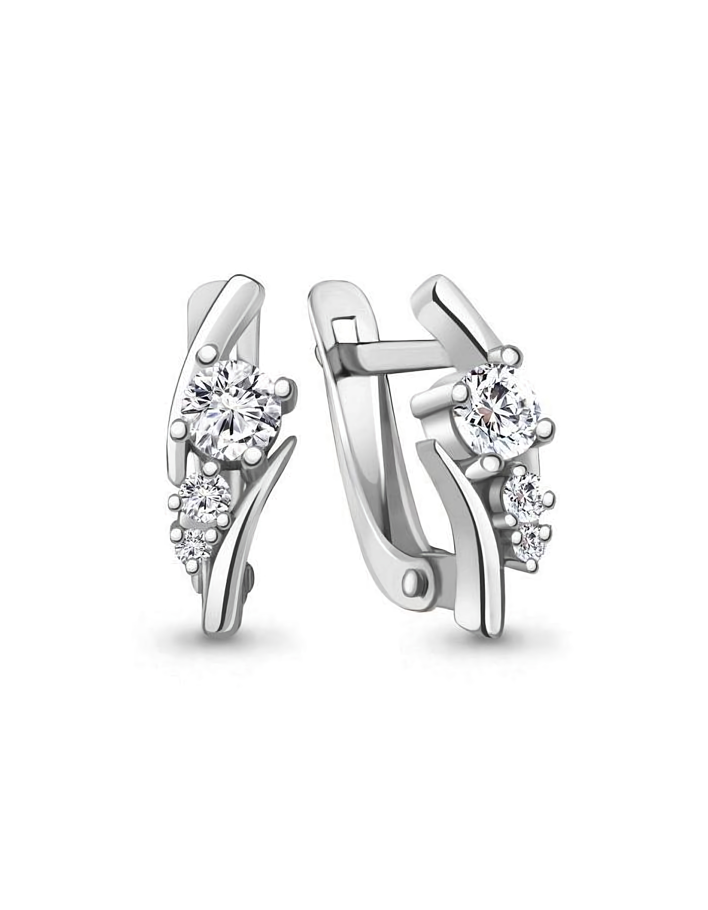 

Серьги из серебра TEO MAORI 849415А.5, фианит, 849415А.5