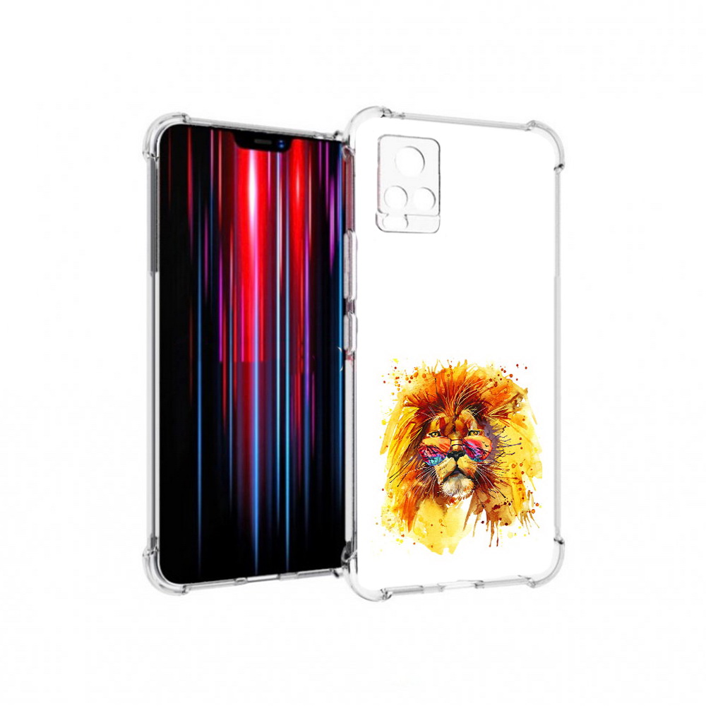 

Чехол MyPads Tocco для Vivo V20 PRO лев в очках (PT226964.386.436), Прозрачный, Tocco