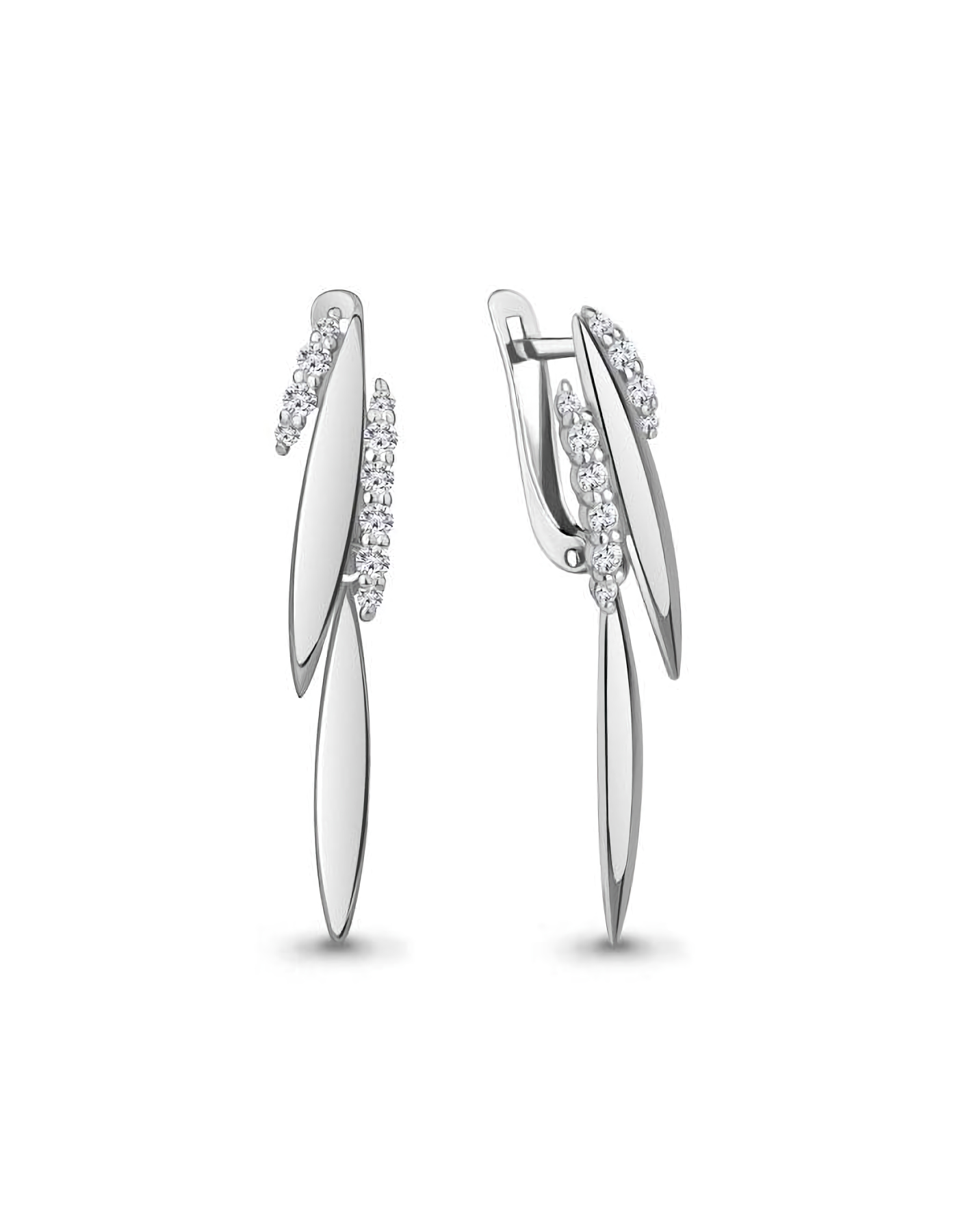 

Серьги из серебра TEO MAORI 849772А.5, фианит, 849772А.5