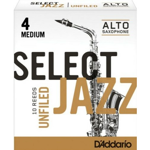 

Трости для саксофона альт DAddario RRS10ASX4M Select Jazz Unfiled, RRS10ASX4M Select Jazz Unfiled