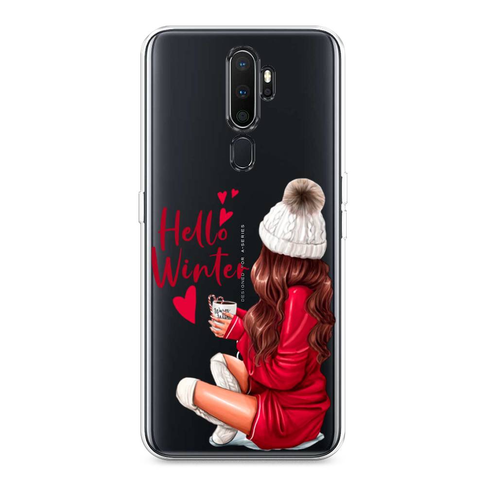 

Чехол на Oppo A5 "Hello winter", Красный;белый;коричневый, 251350-5