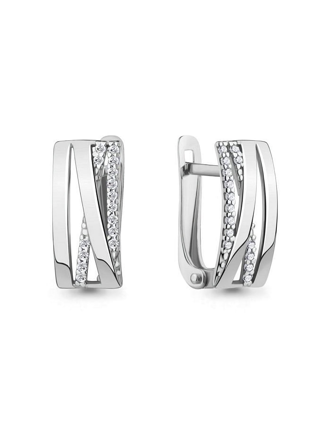 

Серьги из серебра TEO MAORI 849866А.5, фианит, 849866А.5