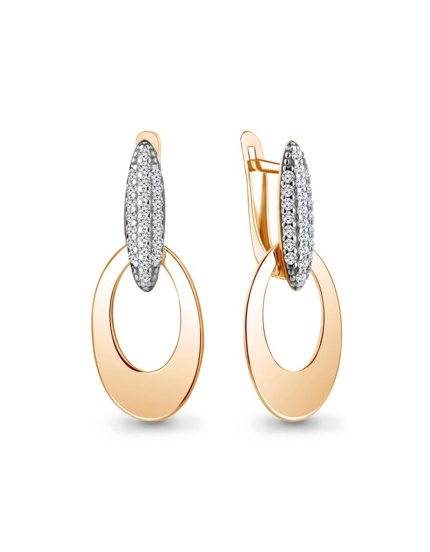 

Серьги из серебра TEO MAORI 849925А.6, фианит, 849925А.6
