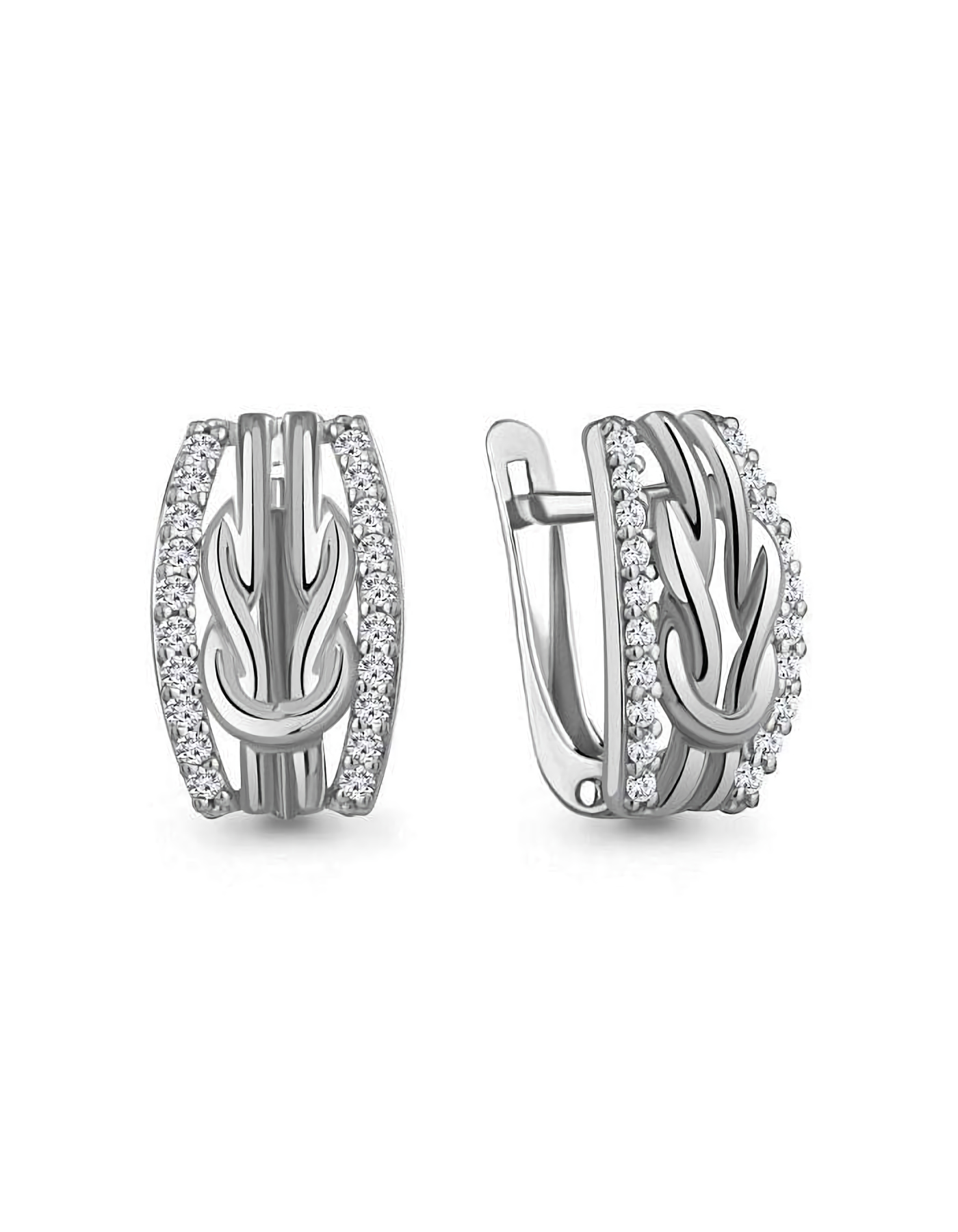 

Серьги из серебра TEO MAORI 849974А.5, фианит, 849974А.5