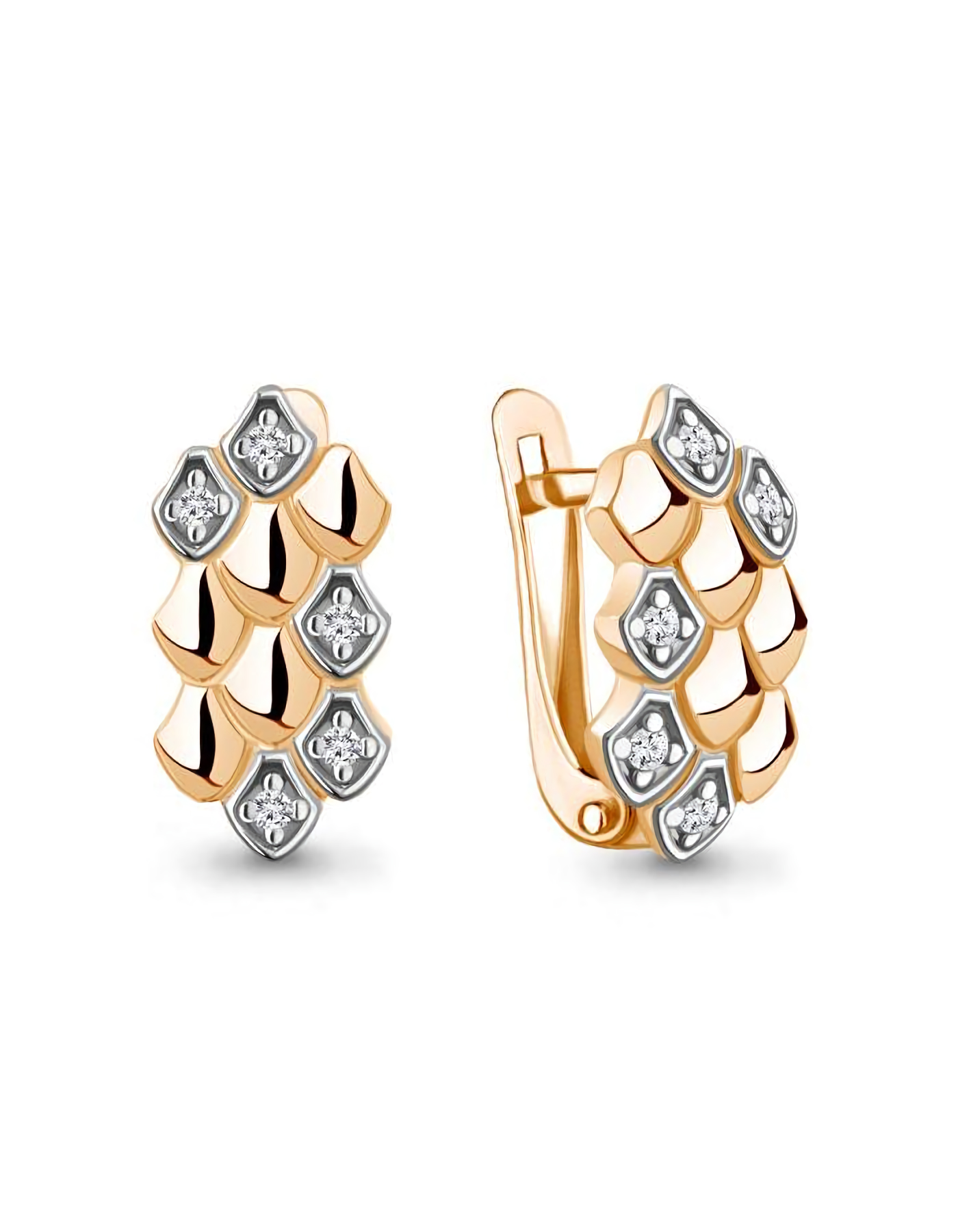 

Серьги из серебра TEO MAORI 849999А.6, фианит, 849999А.6