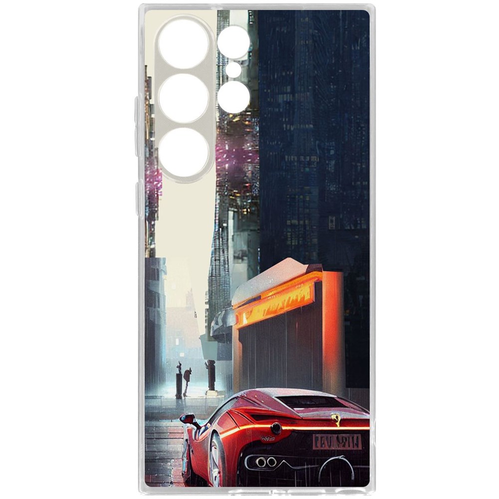

Чехол-накладка Case Сити для Samsung Galaxy S23 Ultra, Прозрачный