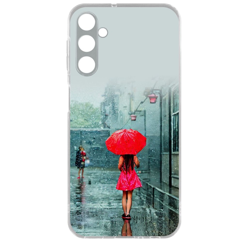 

Чехол-накладка Case Красный зонтик для Samsung Galaxy A24 (A245), Прозрачный