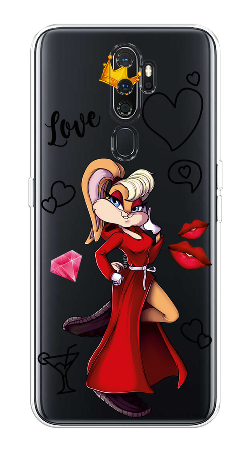 

Чехол на Oppo A5 "Rich Lola Bunny", Красный;бежевый;оранжевый, 251350-6