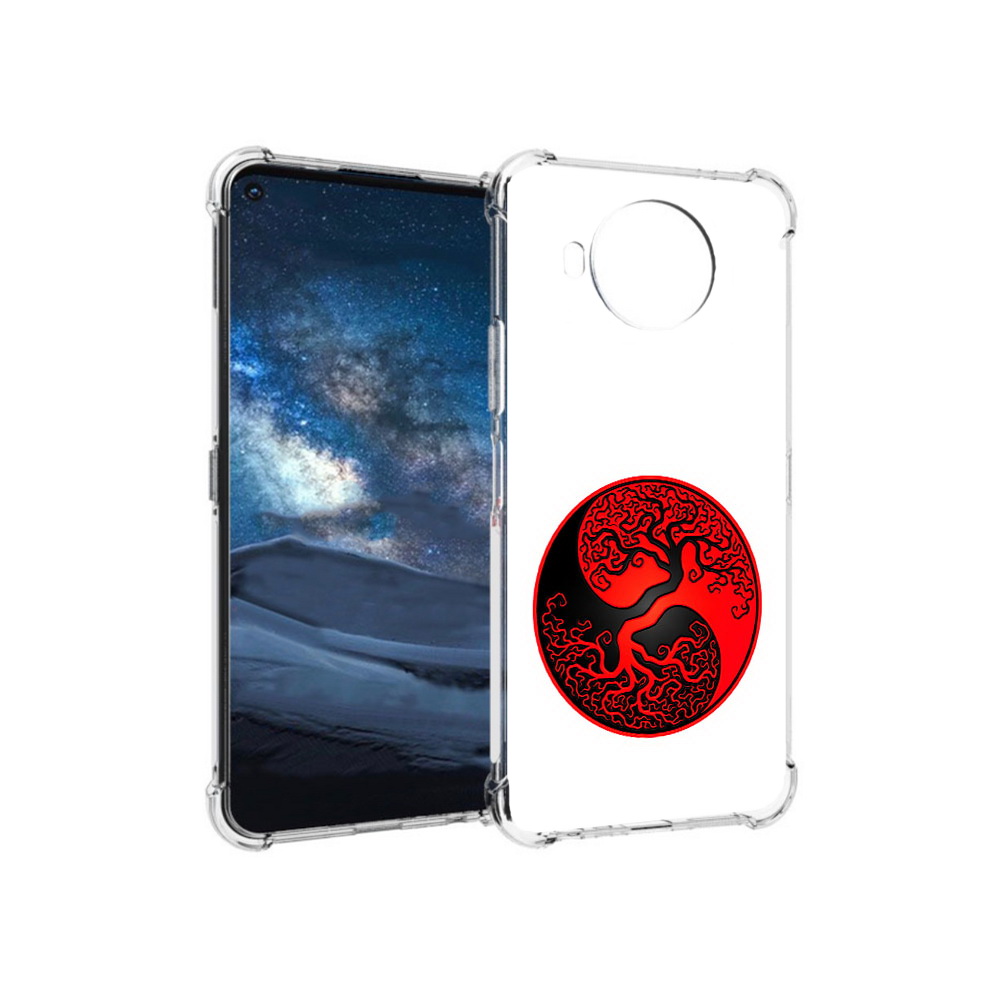 

Чехол MyPads Tocco для Nokia 8.3 инь янь дерево (PT227053.110.379), Прозрачный, Tocco