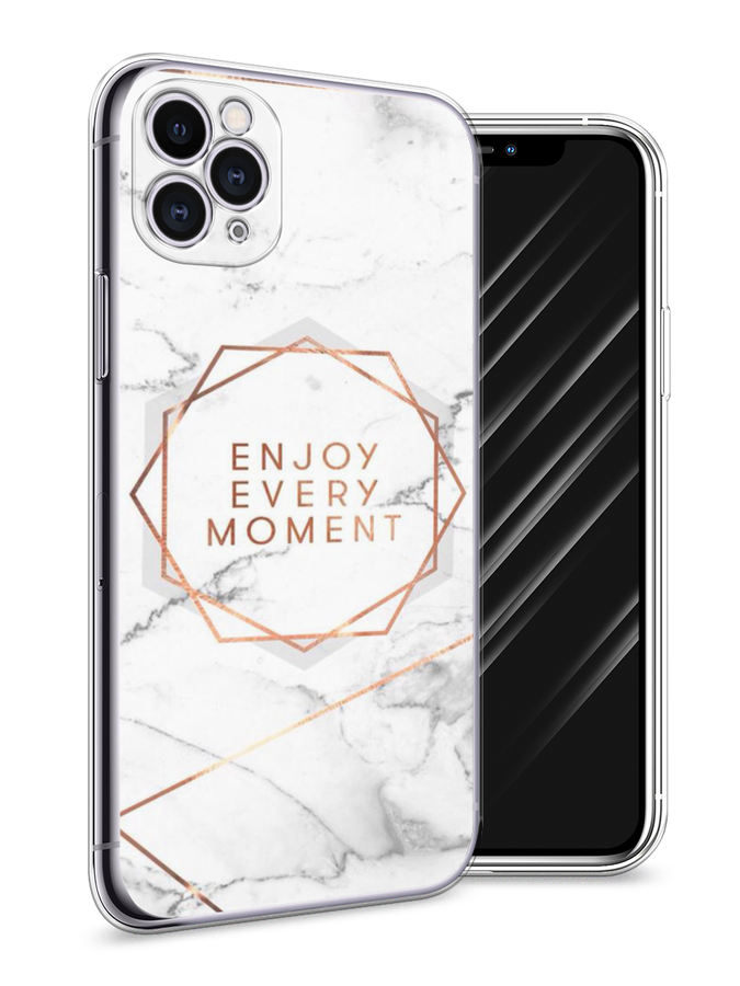 

Чехол Awog на Apple iPhone 11 Pro / Айфон 11 Pro "Enjoy every moment мрамор", Разноцветный, 12350-7