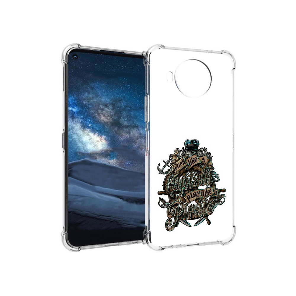 

Чехол MyPads Tocco для Nokia 8.3 капитан пиратов (PT227053.110.385), Прозрачный, Tocco