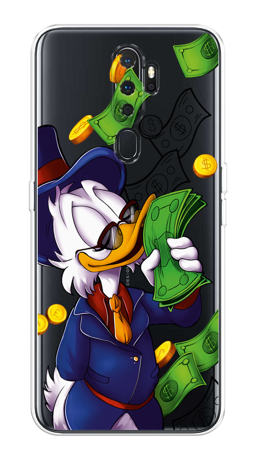 

Чехол на Oppo A5 "Scrooge McDuck with Money", Синий;зеленый;белый, 251350-6