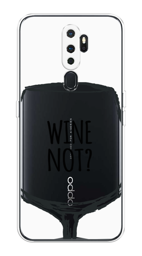 

Чехол на Oppo A5 "Wine not white", Белый, 251350-6