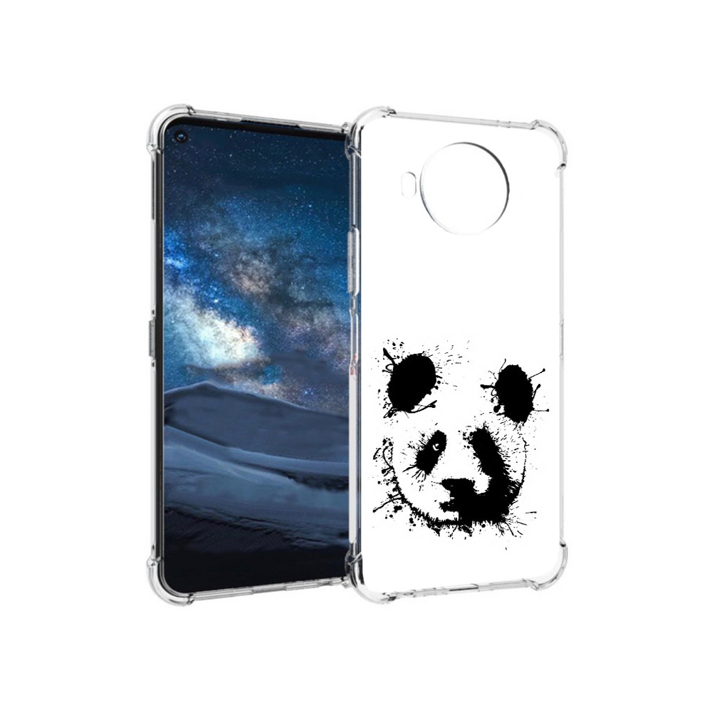 

Чехол MyPads Tocco для Nokia 8.3 клякса-панда (PT227053.110.389), Прозрачный, Tocco