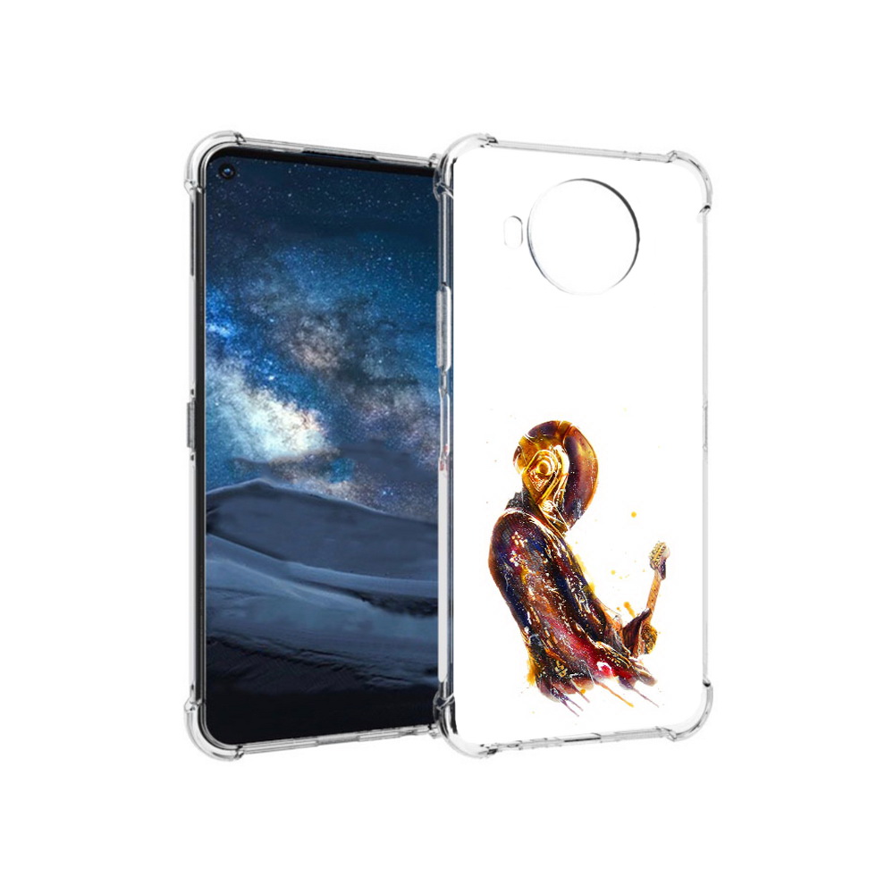 

Чехол MyPads Tocco для Nokia 8.3 космо-музыкант (PT227053.110.393), Прозрачный, Tocco