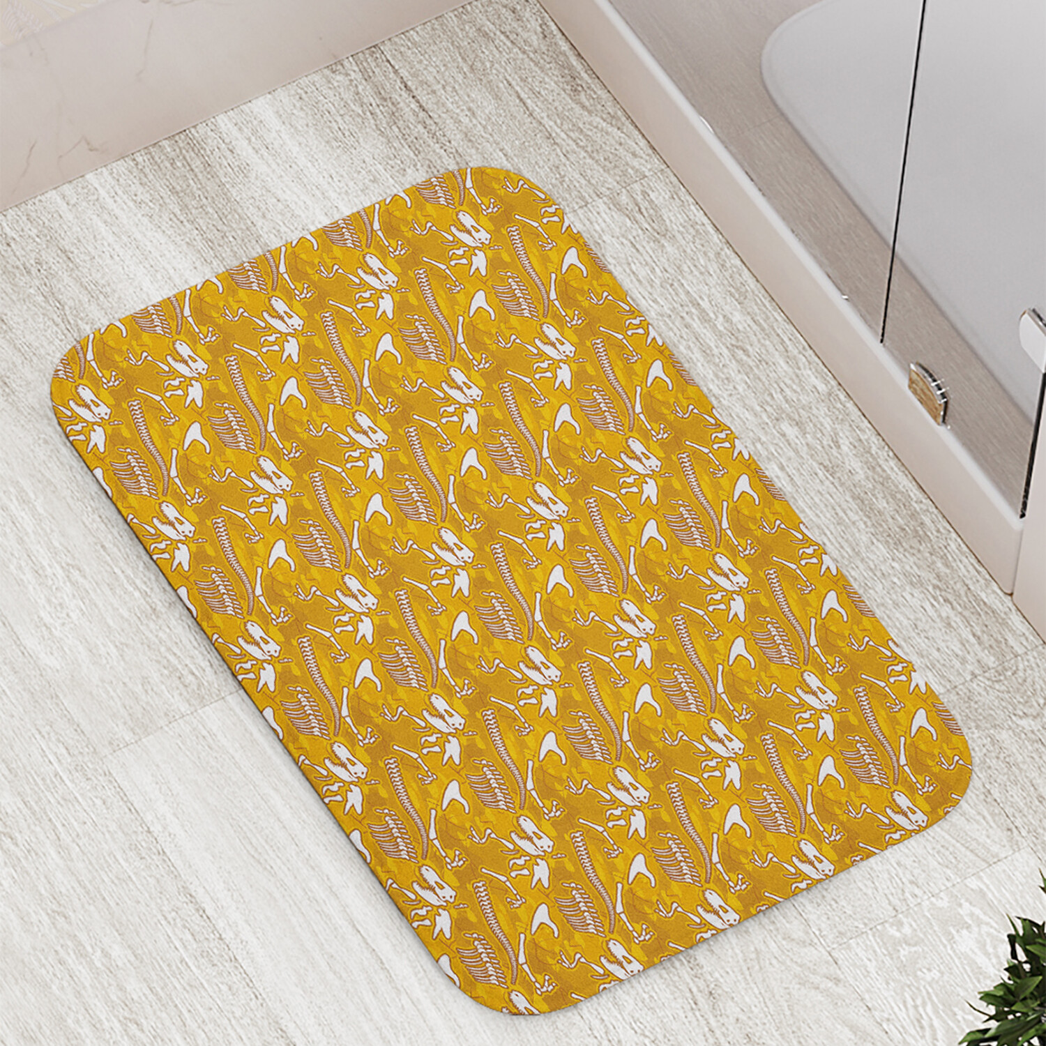 

Коврик противоскользящий JoyArty "Древние ископаемые" для ванной сауны бассейна 77х52см, Древние ископаемые