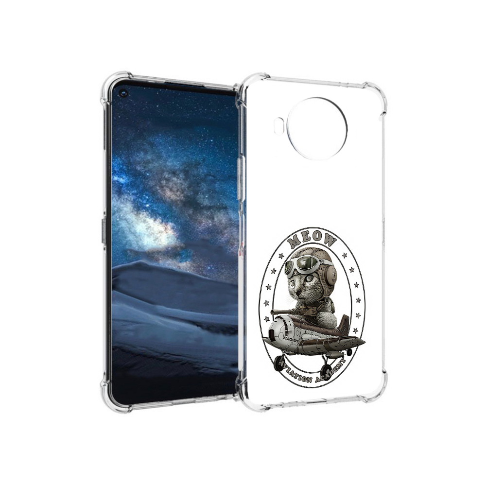 

Чехол MyPads Tocco для Nokia 8.3 кот в самолете (PT227053.110.395), Прозрачный, Tocco