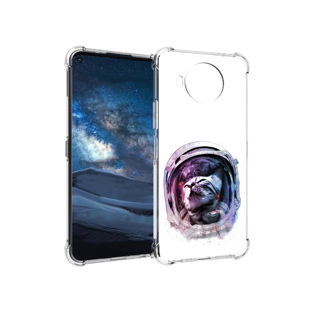 

Чехол MyPads Tocco для Nokia 8.3 кот в шлеме (PT227053.110.396), Прозрачный, Tocco