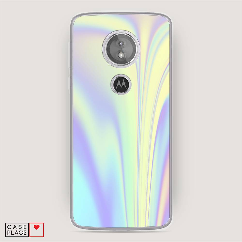 

Силиконовый чехол "Фиолетовая голограмма" на Motorola Moto E5, Фиолетовая голограмма