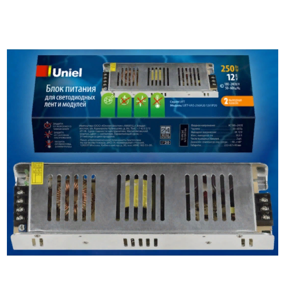 

Блок питания Uniel 250W (UL-00004331), Серебристый