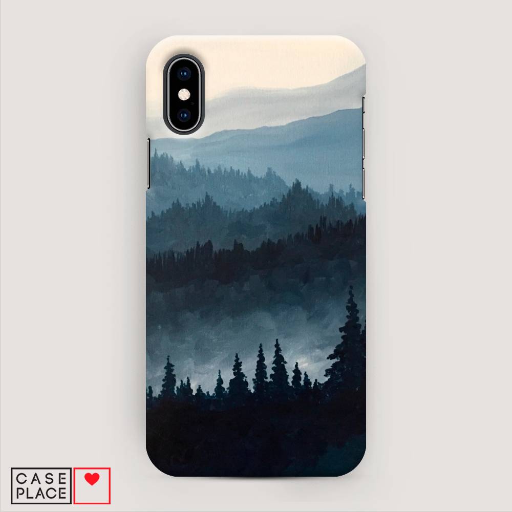 

Пластиковый чехол "Туманные горы" на Apple iPhone X (10), 11020-3