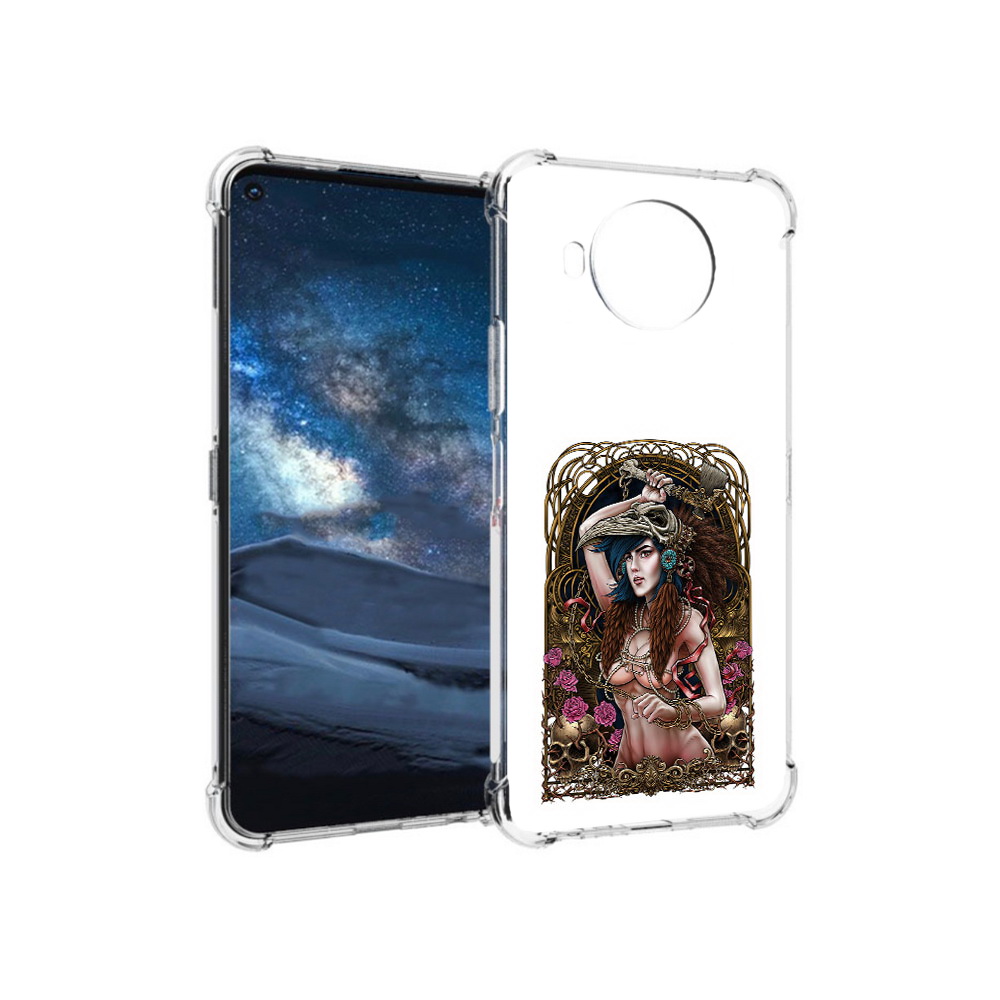 

Чехол MyPads Tocco для Nokia 8.3 красивая девушка рисунок (PT227053.110.407), Прозрачный, Tocco