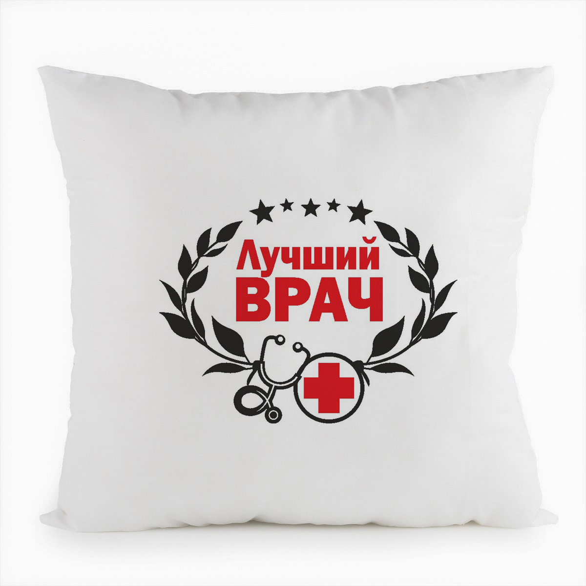 фото Подушка белая coolpodarok лучший врач