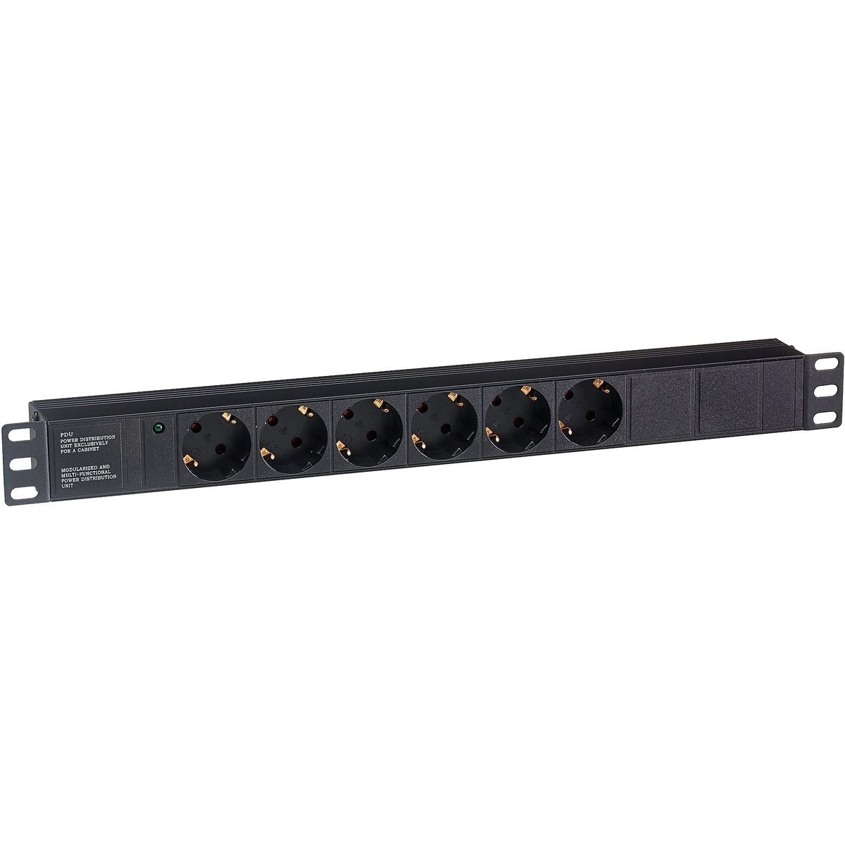 фото Блок розеток exegate serverpro pdu-19h601 al-6s-c14 19 1u алюминий 6schuko с14 280825