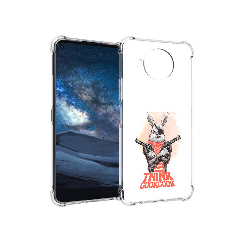 

Чехол MyPads Tocco для Nokia 8.3 кролик пират (PT227053.110.419), Прозрачный, Tocco