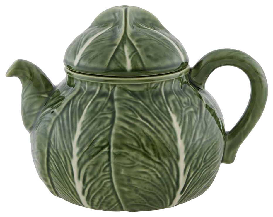 фото Заварочный чайник bordallo pinheiro капуста керамика зеленый 1,9 л